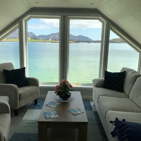 Luxurious Cabin By The Waterfront Leknes Bagian luar foto