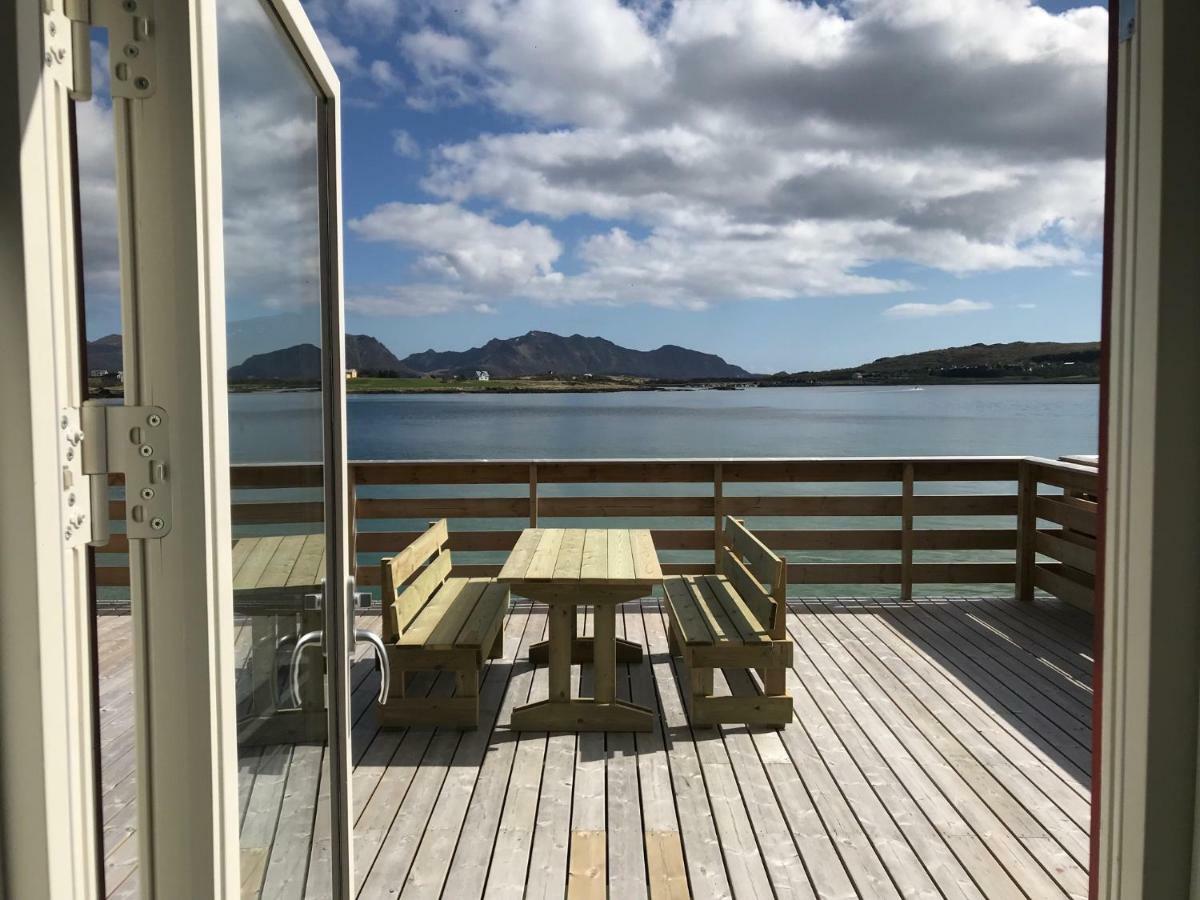 Luxurious Cabin By The Waterfront Leknes Bagian luar foto